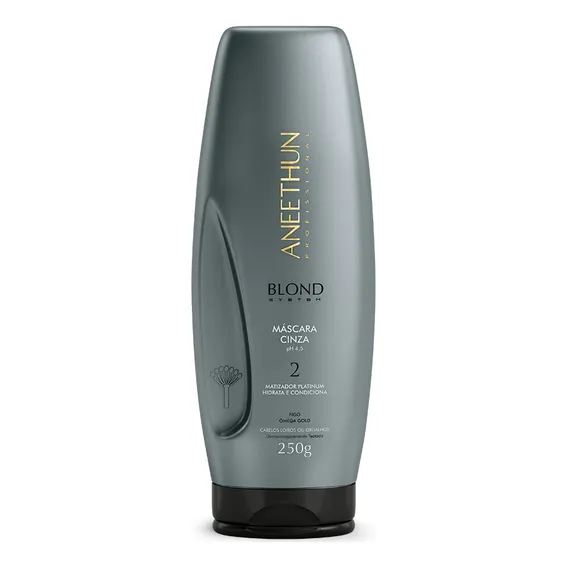 Aneethun Máscara Matizadora Cinza Blond System 250g Foto 1