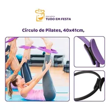 Anel Pilates Círculo Tonificador Flexível Reabilitação Yoga Foto mini 4