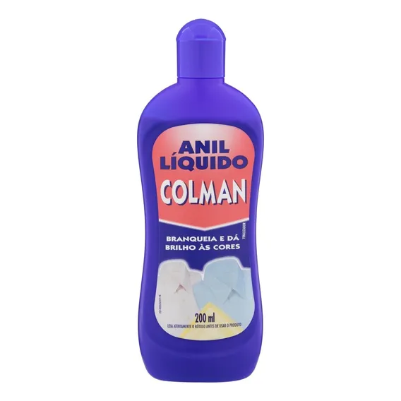 Anil Líquido Colman Branqueador - Frasco 200ml Foto 1