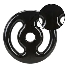 Anilha 5 Kg Emborrachada Vazada Preto- 1 Unidade Foto mini 3