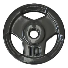 Anilha Sport Emborrachada Furo Standad Ahead 10kg Preta Foto  mini 1