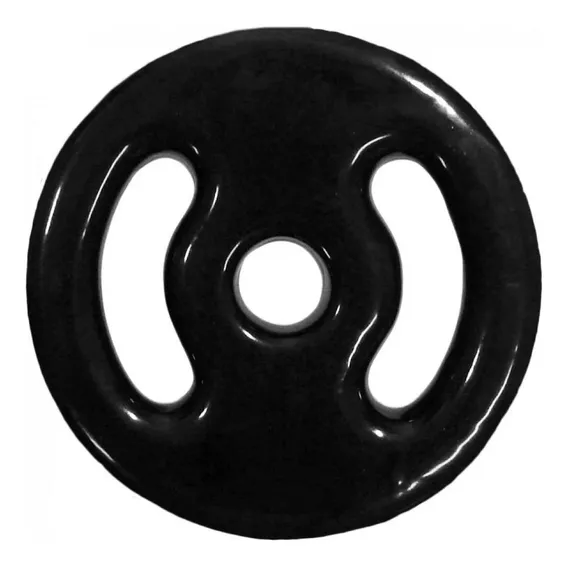 Anilha Vazada Emborrachada 2kg Preto Foto 1