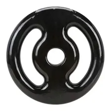 Anilha Vazada Emborrachada 5kg Preta Foto mini 2