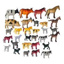 Animal Fazenda Borracha Cavalo Porco Vaca Cachorro Pc C/ 30 Foto  mini 1