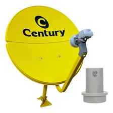 Antena Bipartida Century Banda Ku 60cm Com Lnbf, Amarela Foto  mini 1