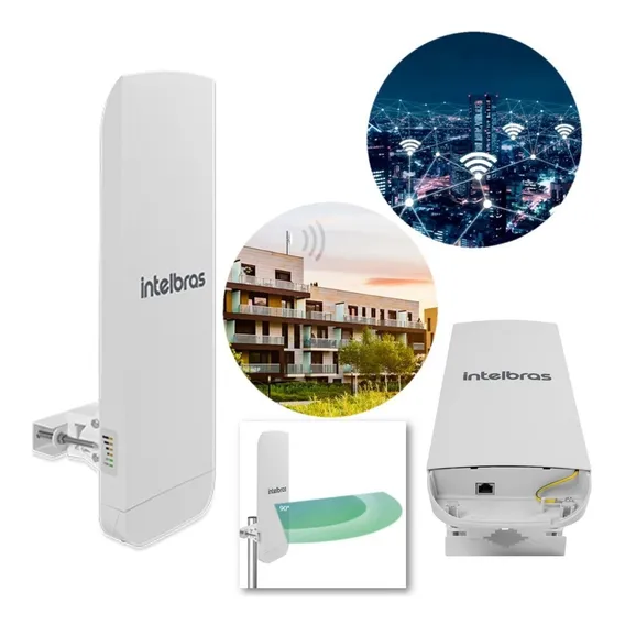 Antena Outdoor Intelbras Apc 5a-90 5ghz 18dbi 2x2 Giga V3 Foto 1