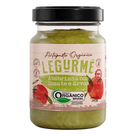 Antepasto Org Abobrinha com Tomate e Ervas Legurmê 165g Foto 1