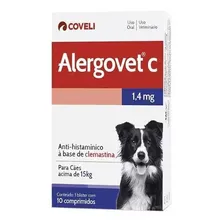 Anti-histamínico Alergovet Cães E Gatos Coveli - 1,4mg Foto  mini 1