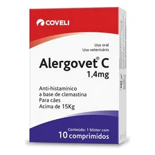 Anti-histamínico Alergovet Cães E Gatos Coveli - 1,4mg Foto mini  2
