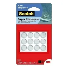 Anti Impacto Redondo Para Portas Médio Adesivo 3m Kit 5 Pçs Foto mini 1