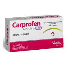 Anti-inflamatório Carprofen 25mg Para Cães - Vansil Foto mini 1