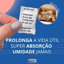 Anti Mofo E Umidade Sílica Gel Desumidificador 100 Sachês Foto mini  3