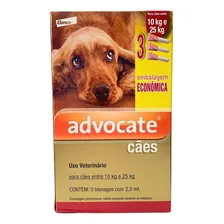 Anti Pulgas Advocate Cães Entre 10 A 25 Kg Com 3 Pipetas Foto mini 1