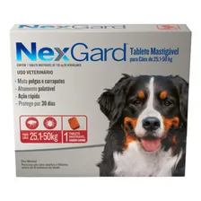 Anti Pulgas Carrapatos Nexgard 25 A 50 Kg Animais Dog Foto mini 1