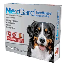 Anti Pulgas Carrapatos Nexgard 25 A 50 Kg Animais Dog Foto mini  2