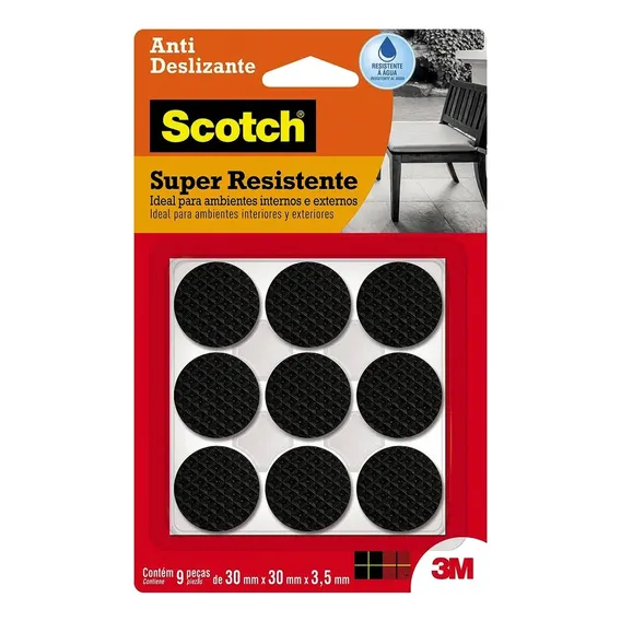 Anti Risco Redondo 3m Preto G Foto 1