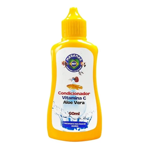 Anticloro Vitamina C E Aloe Vera Para Aquários 60ml Maramar Foto 1