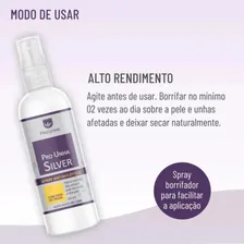 Antimic贸tico Micose Fortalecedor Unhas Pro Unha Silver 60ml Cor Incolor Foto mini 2