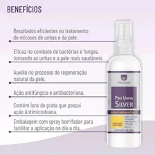Antimic贸tico Micose Fortalecedor Unhas Pro Unha Silver 60ml Cor Incolor Foto mini 3