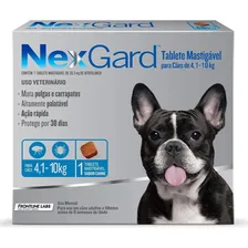 Antipulga Carrapato Nex Gard Cão (1 Comprimido 4 A 10kg) Foto mini 1
