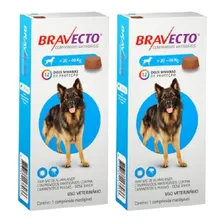 Antipulgas Bravecto Msd Cães 20-40kg - 2 Comp. 100% Foto  mini 1