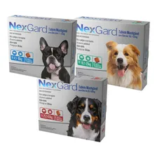 Antipulgas Carrapatos Nexgard 4 10kg, 10 A 25kg, 25 A 50kg Foto mini 1