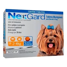 Antipulgas Nexgard Cães De 2 A 4 Kg - Combo 3 Tabletes Foto mini  2