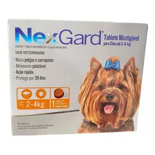 Antipulgas Nexgard Para Pulgas Carrapatos 1 Tablete 2 A 4kg Foto mini  2