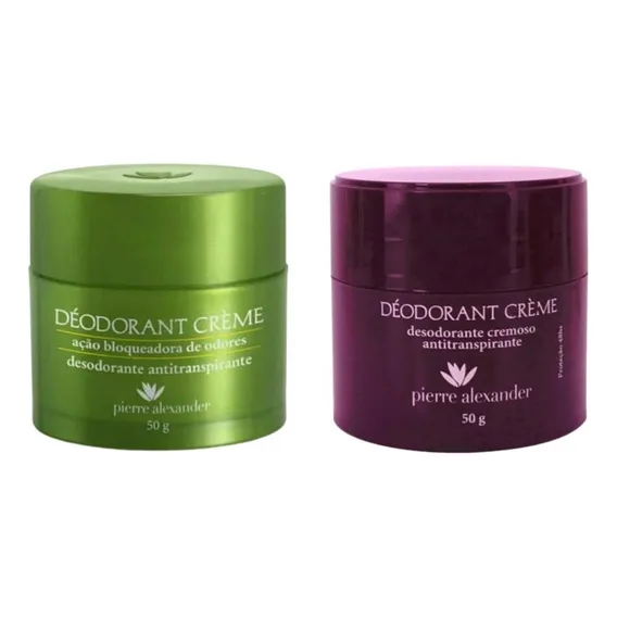 Antitranspirante em creme Pierre Alexander Pierre Alexander Desodorante Pierre 100 g pacote de 2 u Foto 1