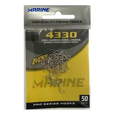 Anzol 4330 Com Fisga Super Strong N°6 C/50 - Marine Sports Foto mini 1