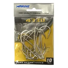 Anzol 4330 Com Fisga Super Strong N°6 C/50 - Marine Sports Foto mini 3