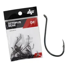 Anzol Albatroz Octopus Beak Black N° 01 - 20 Peças Foto mini 1