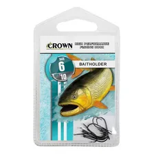 Anzol Crown Baitholder NÂș 6 P/ Dourado Black Cartela 10 Pçs Foto mini 1