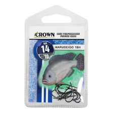 Anzol Crown Maruseigo Black Para Tilápia Número 14 Com 10un Foto mini 1