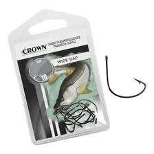 Anzol Crown Wide Gap Black N° 8 - 10 Peças Foto mini 1