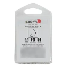 Anzol Crown Wide Gap Black N° 8 - 10 Peças Foto mini 3