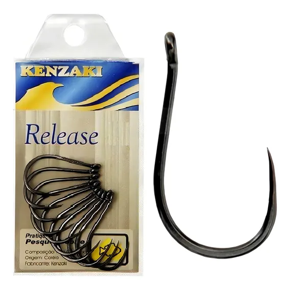Anzol Kenzaki Release 4 - 20 Pcs - Anzol Sem Fisga Foto 1