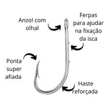 Anzol Marine Sports 4330 N.5/0 Cartela Com 20 Foto mini 3