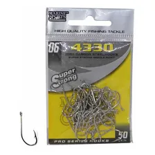 Anzol Marine Sports 4330 N° 6 (2,1cm) C/ Farpas - 50 Peças Foto mini 1