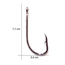 Anzol Marine Sports 4330 N°16 (1,1cm) C/ Farpas - 50 Peças Foto mini 2
