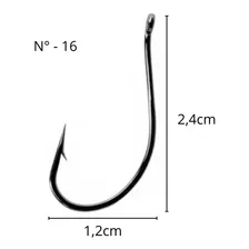 Anzol Marine Sports Super Maruseigo Black N. 16 Com 50 Un Foto mini  2