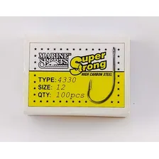 Anzol Marine Sports Super Strong 4330 NÂș 12 - Caixa 100un Foto mini 2