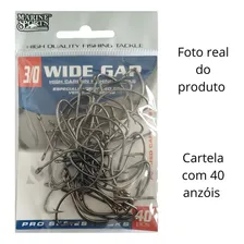 Anzol Marine Sports Wide Gap 3/0 Cartela 40 Unid. Preto Foto mini 4