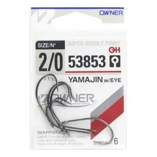 Anzol Owner Yamajin W/eye 53853 NÂș 2/0 Pcte Com 6 Foto mini 2