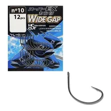 Anzol Para Pesca Wide Gap V-fox Nº10 12 Anzóis Aço Carbono Foto  mini 1