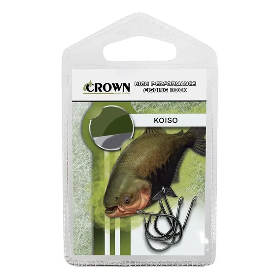 Anzol Pesca Crown Koiso Número 16 Aço Forjado Cartela C/ 5un Foto 1