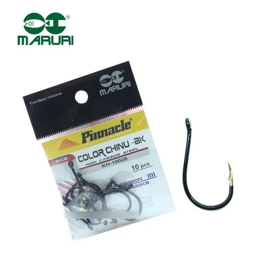 Anzol Pinnacle Color Chinu Black Nº 6 (2,00cm) - 10 Peças Foto 1