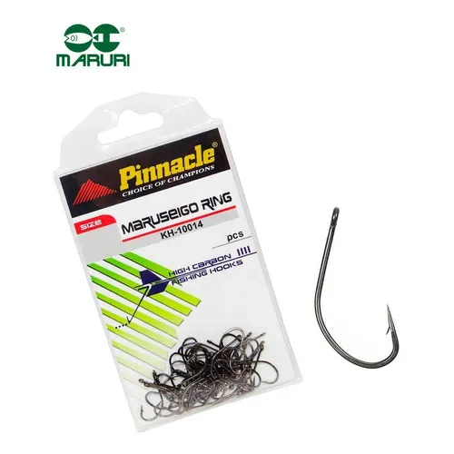 Anzol Pinnacle Maruseigo Ring Black Nº 18 (2,8cm) - 50 Peças Foto 1