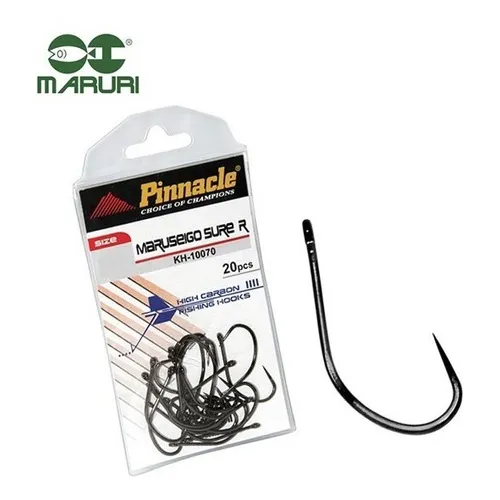 Anzol Pinnacle Maruseigo Sure Nº 6 Sem Fisga C/ 20 Peças Foto 1