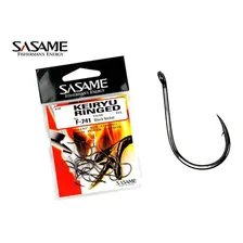 Anzol Sasame Chinu Ringed Black F-724 N° 10 - 17 Peças Foto mini 1
